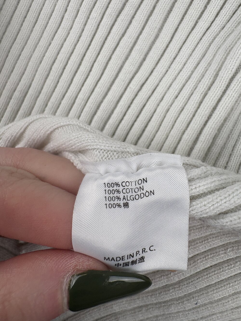 Brandy Melville Ribbed Collared Button-Up Cardigan OS - Picture 5 of 10